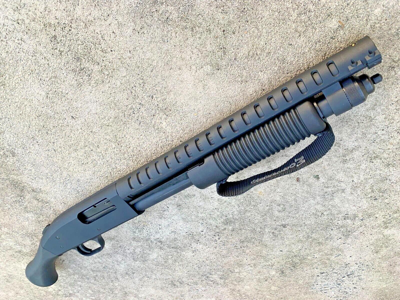 VAPOR Mossberg Shockwave Heat Shield + Defender Pebble Forend CUSTOM ROUGH MOD - Image 5